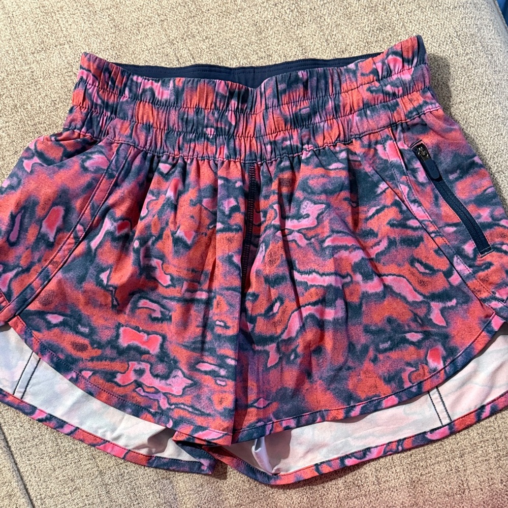 lululemon athletica Pink and Blue Athletic Shorts